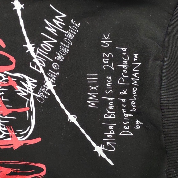 Boohoo Man Hoodie Sweatshirt - Picture 8 of 9